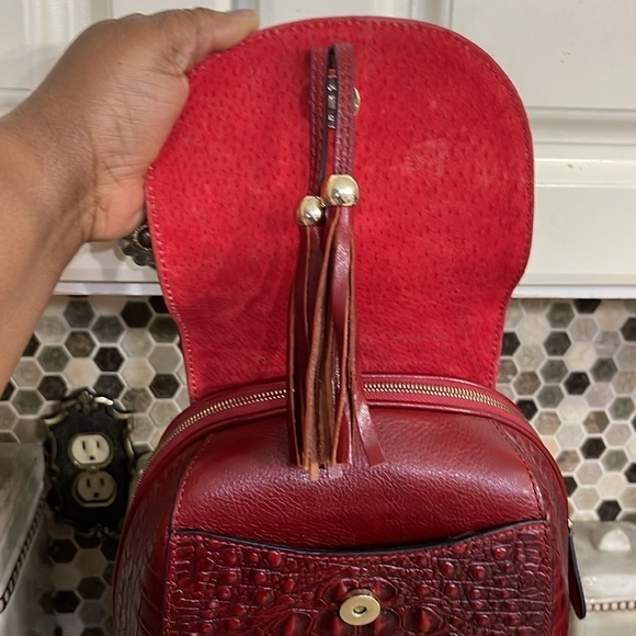 PIJUSHI Crocodile Leather Backpack Purse for Women Crocodile bag main image 6